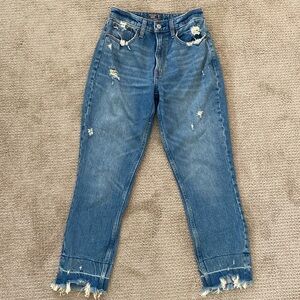 Abercrombie high rise mom jean curve love sz 26/2